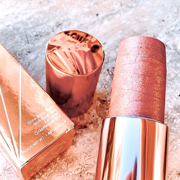 NEW BECCA Glow Body Stick "Champagne Pop" Unused Not Swatched Full Size 1.48oz - Picture 2 of 7